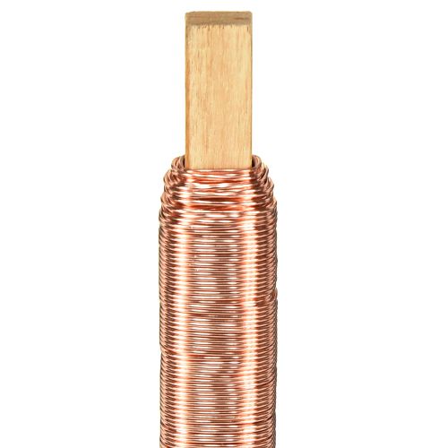 Floristik24 Kötődrót virághuzal tekercselő huzal réz 0,65mm 100g 3 db