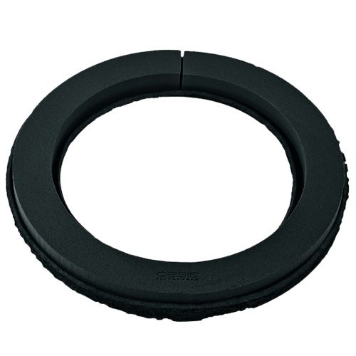 Virágos habgyűrű fekete Ø44cm H6cm 2db