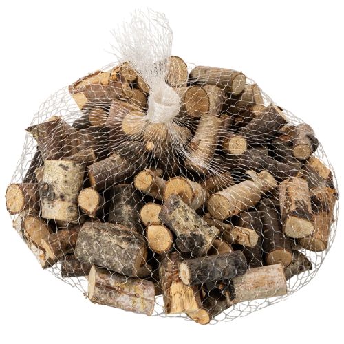 Dekoratív nyírfa darabok kéreggel, kézműveskedéshez, 3cm, 300g | Floristik24.hu