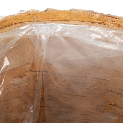 tételeket Kéregmintás kaspó, rusztikus belsőépítészethez és növények díszítéséhez ideális, 12 cm, 4 darab