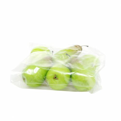 Floristik24 Élelmiszer babakörte 10,5cm zöld 6db