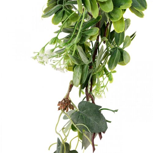 Levélfüzér deco girland műnövény zöld 180cm