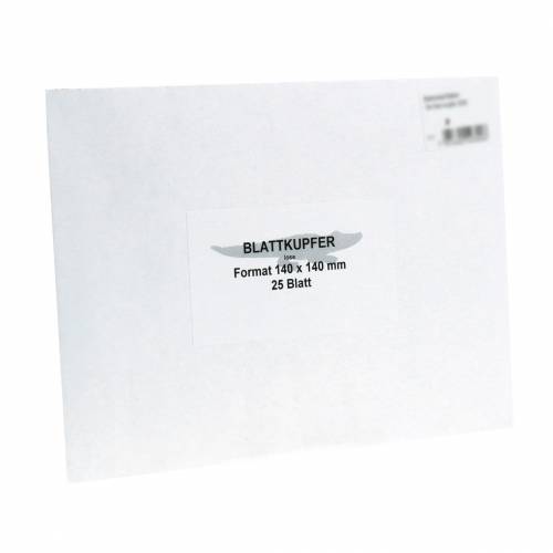 Floristik24 Levél fémlemez réz 14×14cm 25db