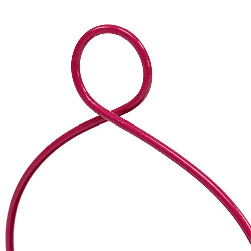 Floristik24 Bádog vödör rózsaszín Ø9cm H9cm