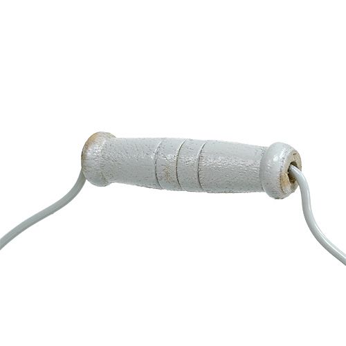 Floristik24 Bádog vödör fehér Ø14cm H12cm 6 db