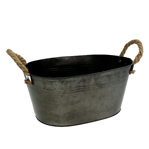 Bádogtál antik ovális 31 x 20cm H15cm 2db