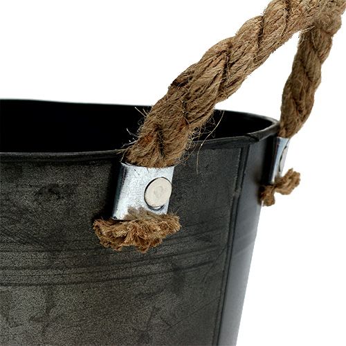 Floristik24 Bádogtál antik ovális 31 x 20cm H15cm 2db