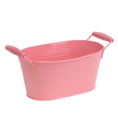 Lemeztál ovális lazac 20cm x 12cm H9cm