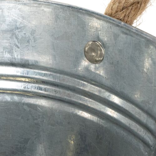 Ovális fémtál ezüst 30cm x 17cm x 10cm | Floristik24.hu
