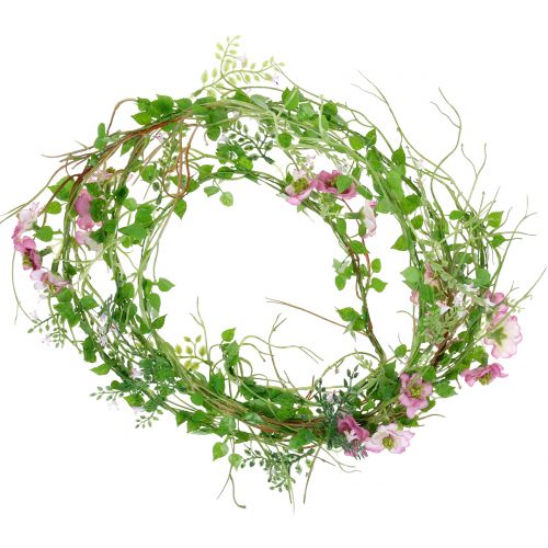 Floristik24 Virágfüzér rózsaszín 180cm