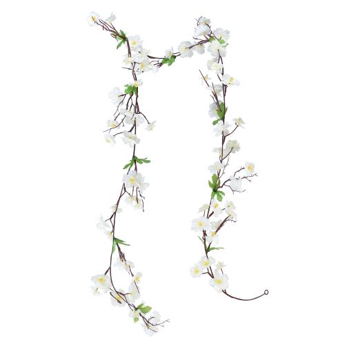 Virágfüzér művirágfüzér fehér virágok 160cm