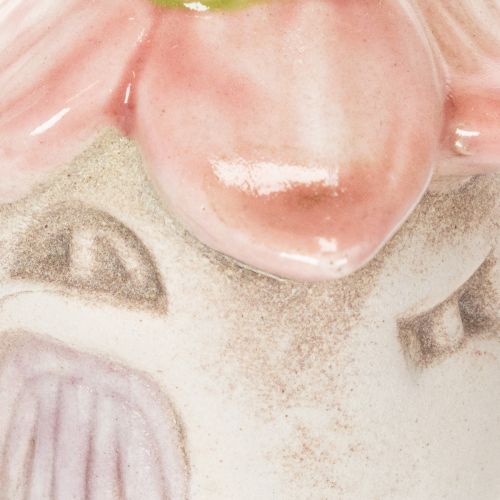 tételeket Függődekoráció virág kerámia tündérház dekorációként akasztáshoz 6cm 6db