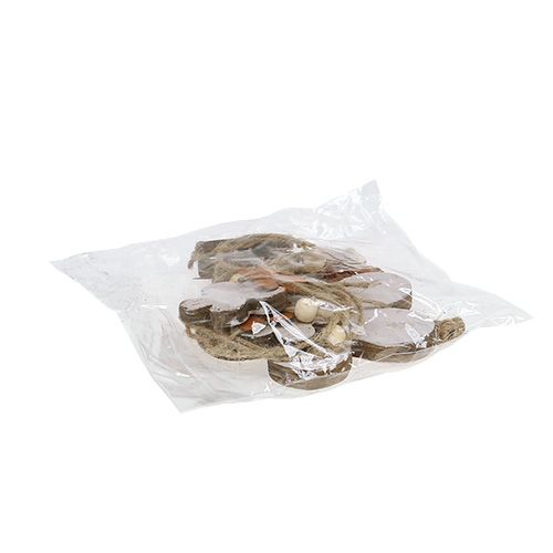 Floristik24 Virágakasztó fa-fém fehér, rozsda L 95cm