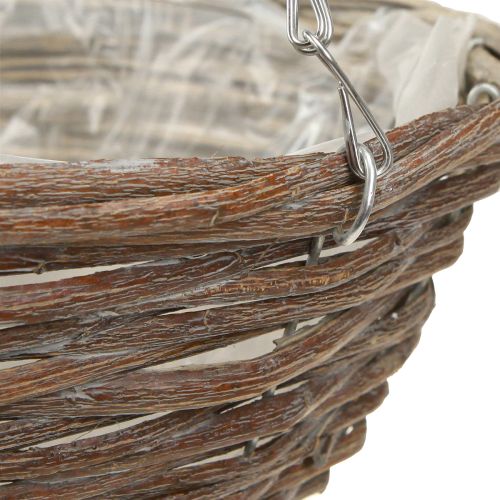 tételeket Függesztett virágtál fa natúr szürke Ø30cm 2db