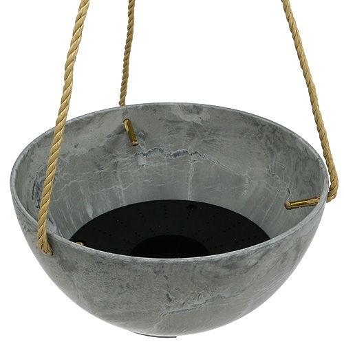 Floristik24 Virágkosár "Fiona" Ø25cm H12cm szürke