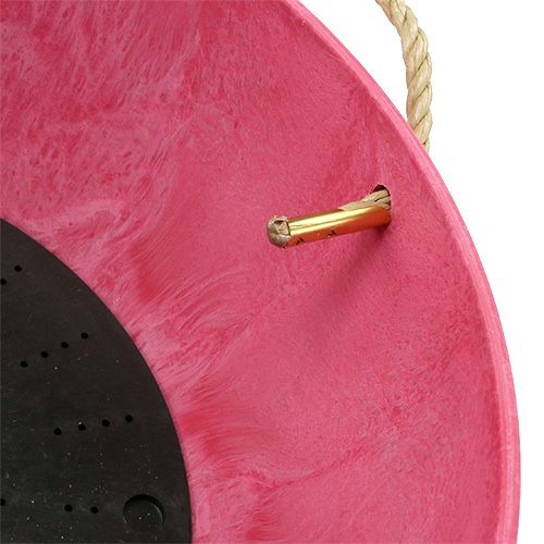 Floristik24 Virágkosár "Fiona" Ø25cm H12cm rózsaszín