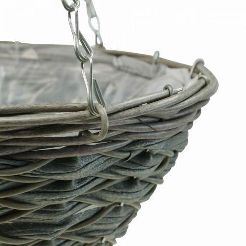 Floristik24 Virágkosár akasztókosár Lógókosár növénykosár műanyag Ø31cm