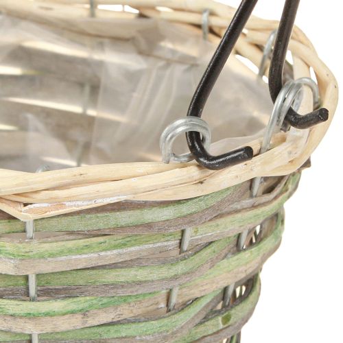 tételeket Virágkosár fogantyú fémjellel Ø23/20/17cm 3 db