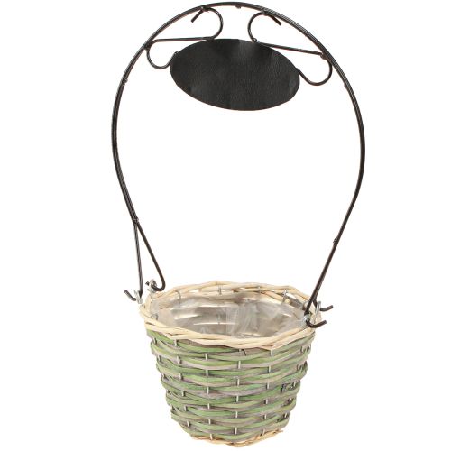 tételeket Virágkosár fogantyú fémjellel Ø23/20/17cm 3 db