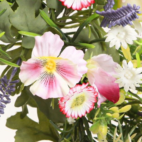 tételeket Virágkoszorú mesterséges tavaszi virágok krém rózsaszín Ø33cm