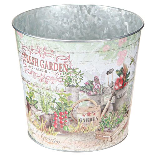 tételeket Virágcserép kis fém színű Fresh Garden H16cm 2db