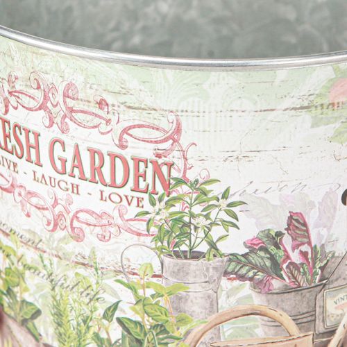 tételeket Virágcserép kis fém színű Fresh Garden H16cm 2db