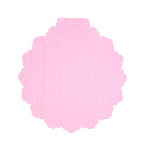 Virág mandzsetta Ø38cm rózsaszín 50db