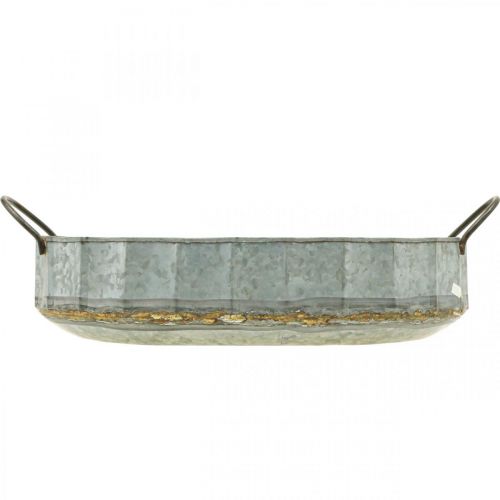 tételeket Virágtál fém cink tálca antik szett 2 db-os H45cm/59cm
