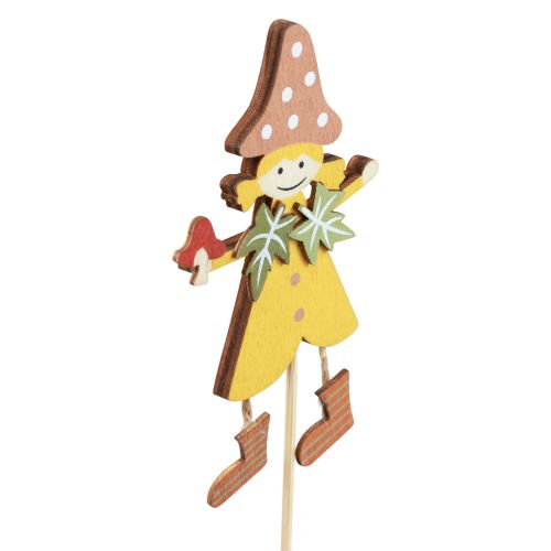 tételeket Virágdugó őszi dekoráció fa sárga lila 8×6cm 12db