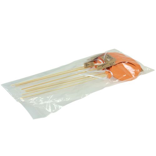 tételeket Virágdugó csokor dekoráció tortafeltét lufi narancs 28cm 8 db