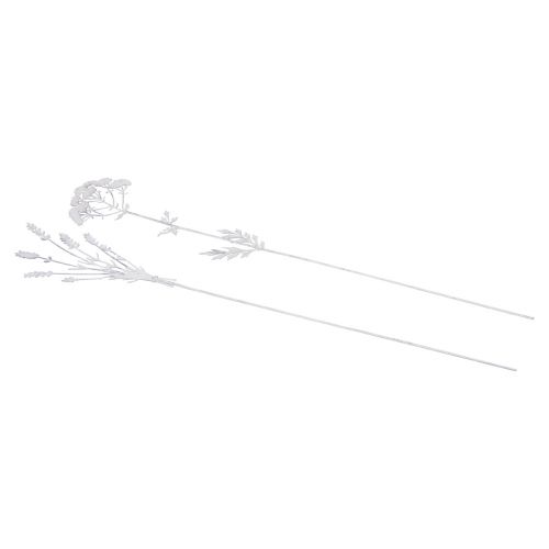 Floristik24 Virágdugó növény dugó fém díszítés 60,5cm 2db