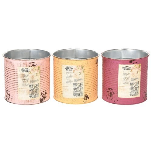 tételeket Vintage dizájnú virágcserép nappaliba és irodába, 15 cm, 3 db