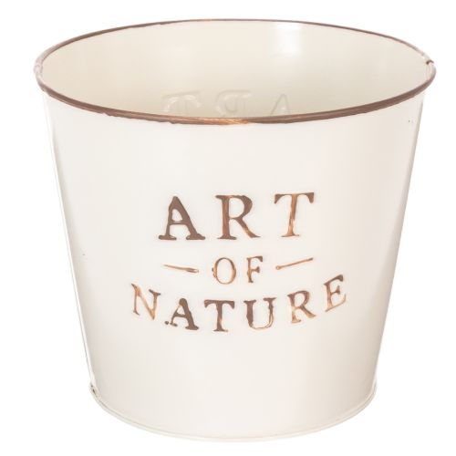 tételeket Cink virágcserép Art of Nature krémszínű Ø17.5cm M15cm