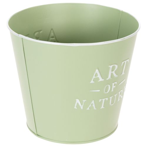 tételeket Cink virágcserép Art of Nature mentazöld Ø17.5cm M15cm