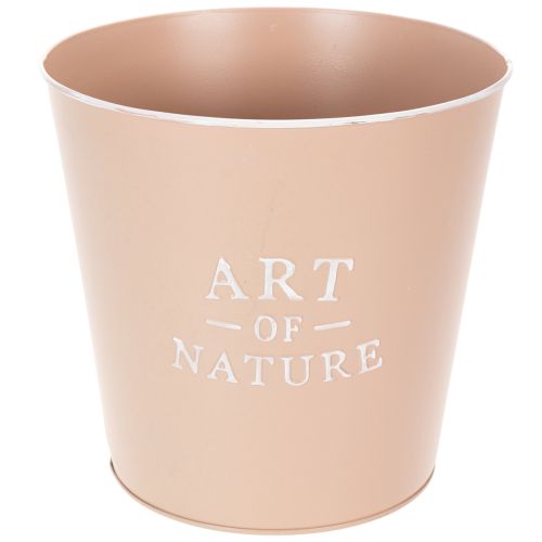 Floristik24 Cink virágcserép, fém virágtartó, antik rózsa, Ø22cm M21cm
