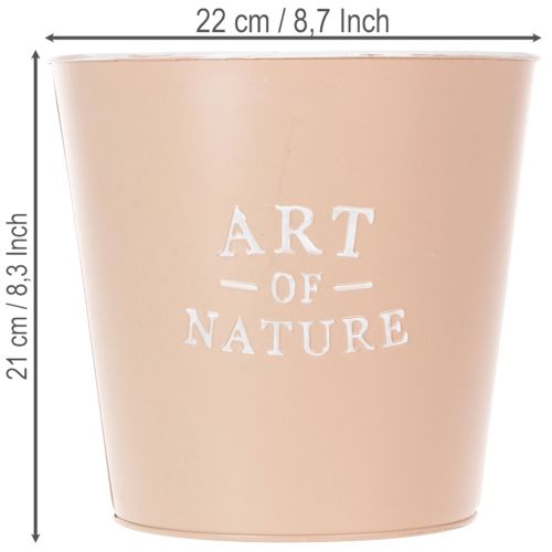 tételeket Cink virágcserép, fém virágtartó, antik rózsa, Ø22cm M21cm