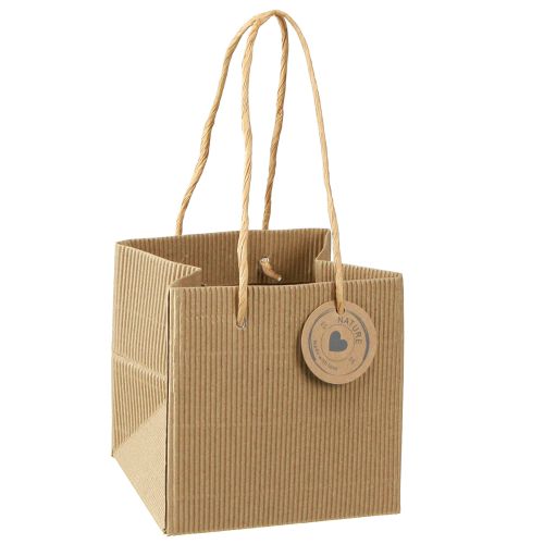 Floristik24 Fóliával bordázott papírból készült virágcserép 12x12cm 8 db