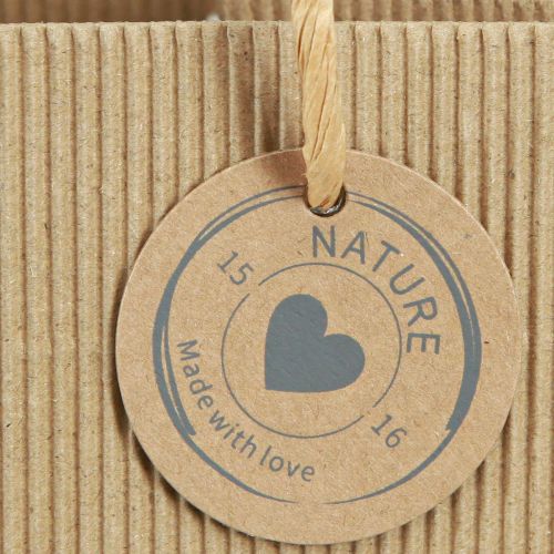 Floristik24 Fóliával bordázott papírból készült virágcserép 12x12cm 8 db