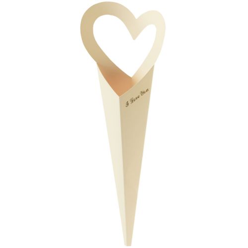 tételeket Virágzacskó rózsák ajándékcsomagoló krém 46cm 12 db