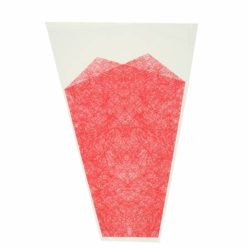 Virágtáska juta vörös L36cm Szé25cm - 12cm 50 db