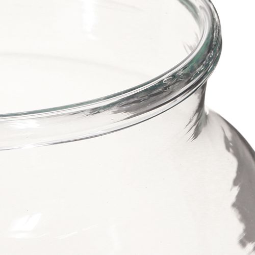 tételeket Virágváza üveg átlátszó üveg váza asztaldísz Ø18cm H22cm