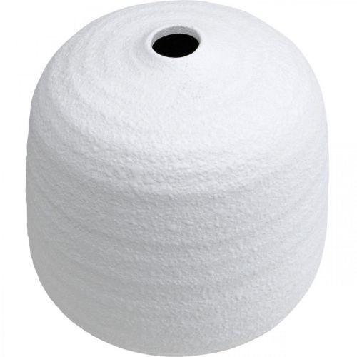 tételeket Virágváza, kerámiaváza, dekoratív váza fehér Ø19cm H18cm