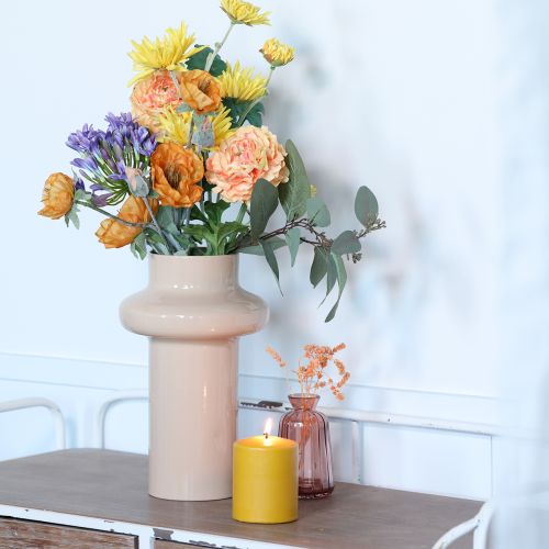 tételeket Virágváza fém barna cappuccino zománc Ø17cm M23cm