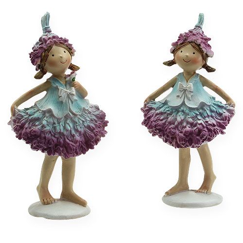 Floristik24 Virág gyermeklila, kék 17cm 2db