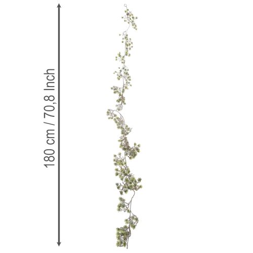 Műbonsai girland, vékonyan hófödte, 180 cm | Floristik24.hu