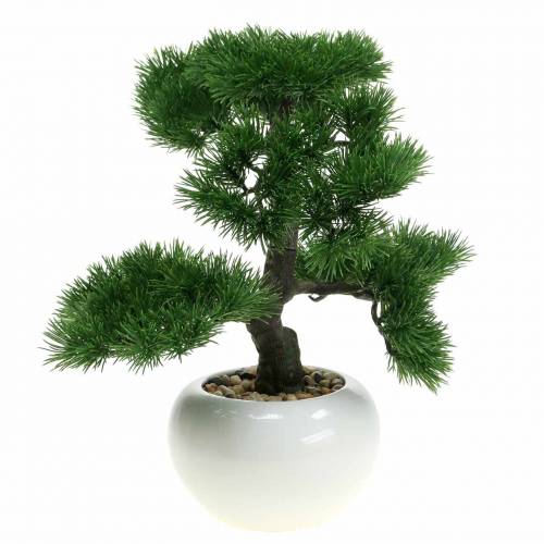 Floristik24 Bonsai fa kerámia cserépben Japán fenyő műfa H36cm