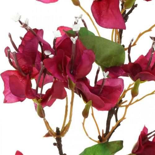 Floristik24 Bougainvillea művirág Pink Artificial deco ág H52cm