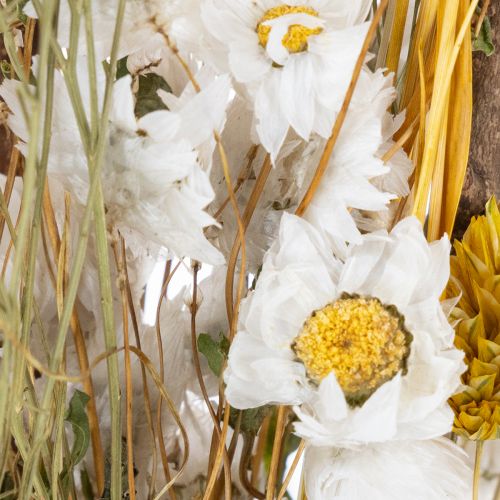 tételeket Szárazvirág-csokor rózsákkal, sola fából. Elegáns csokor otthoni dekorációhoz. 50cm