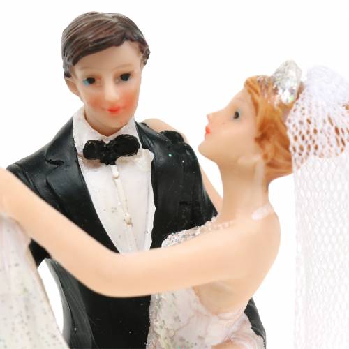 Floristik24 Esküvői dekoráció menyasszony és vőlegény kézzel festett H13cm