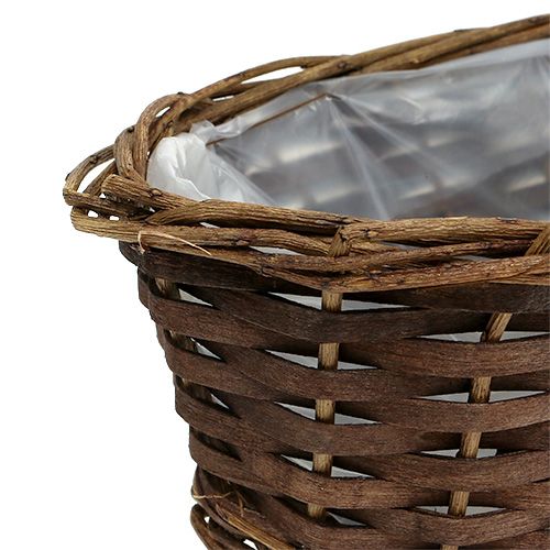 Floristik24 Kenyérkosár ovális hámozatlan 35cm H10cm